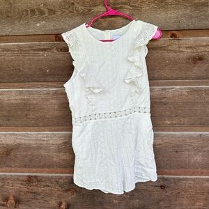 NWT JOA White Eyelet Romper